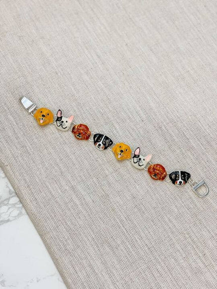 Dog Lover Enamel Magnetic Bracelet