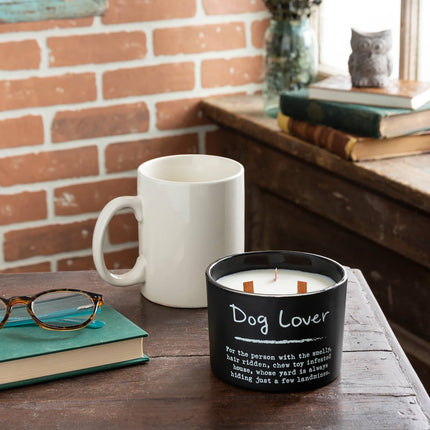 Dog Lover Poetry Candle