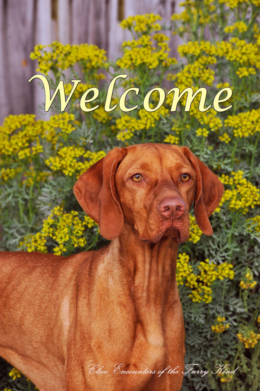 Vizsla -  CEFK Welcome Photo Garden Flag