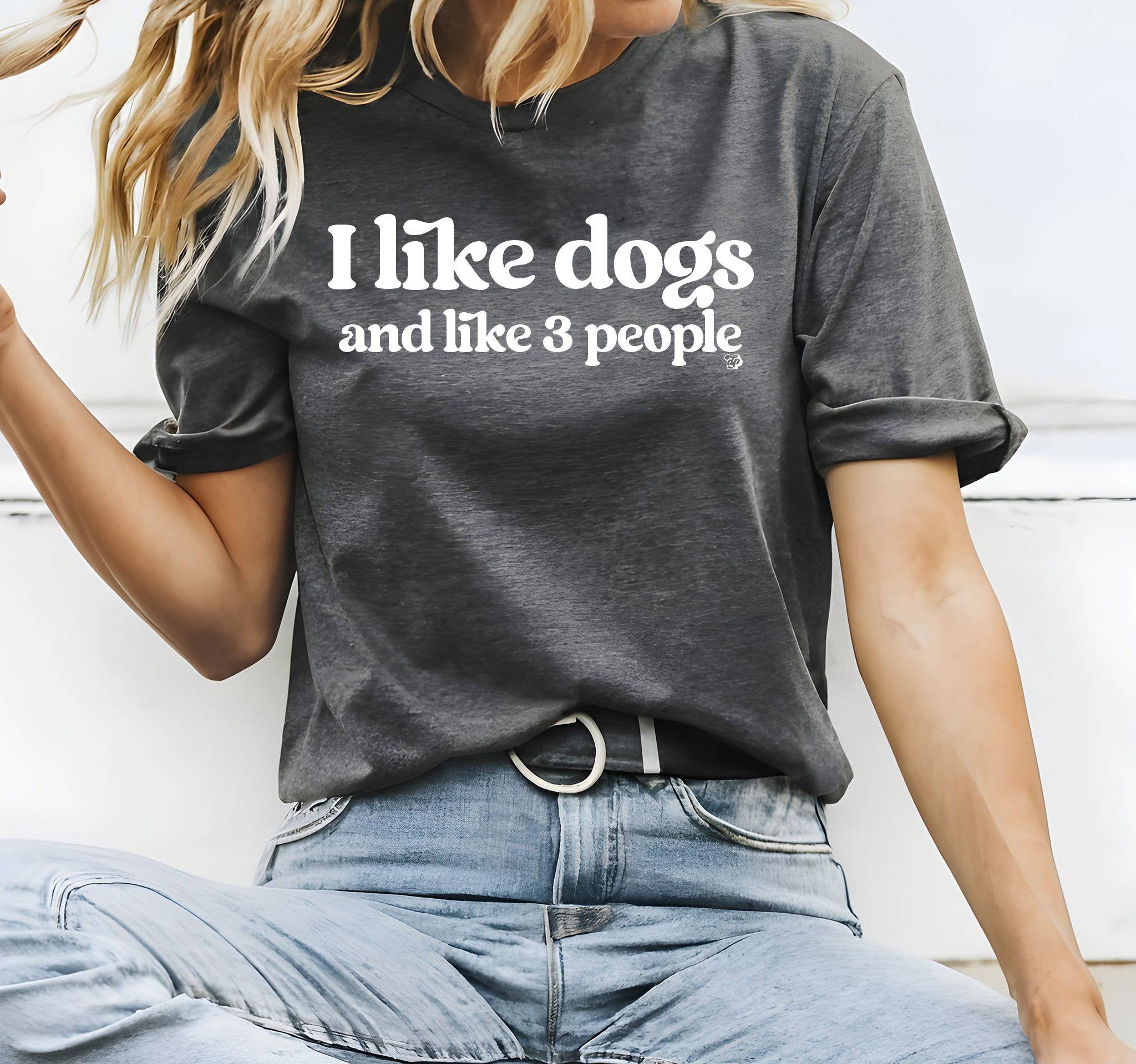 I Like Dogs and 3 People Tee T-Shirt