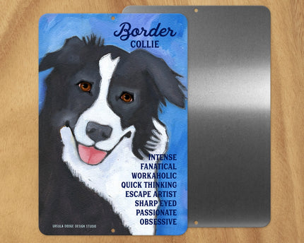 Border Collie -UD Metal Sign