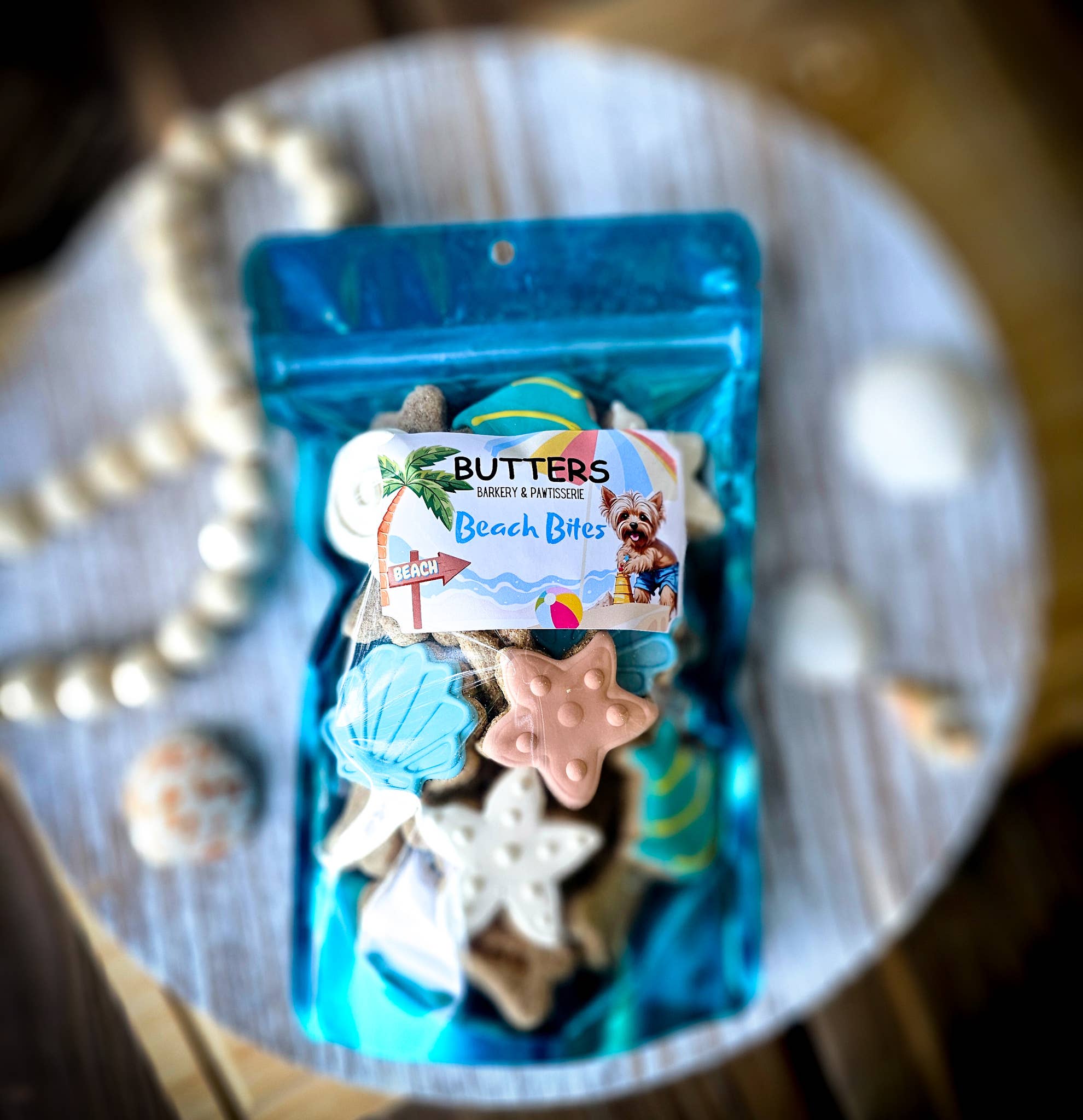 Dog Treat Cookies Beach Bites Gift Bag