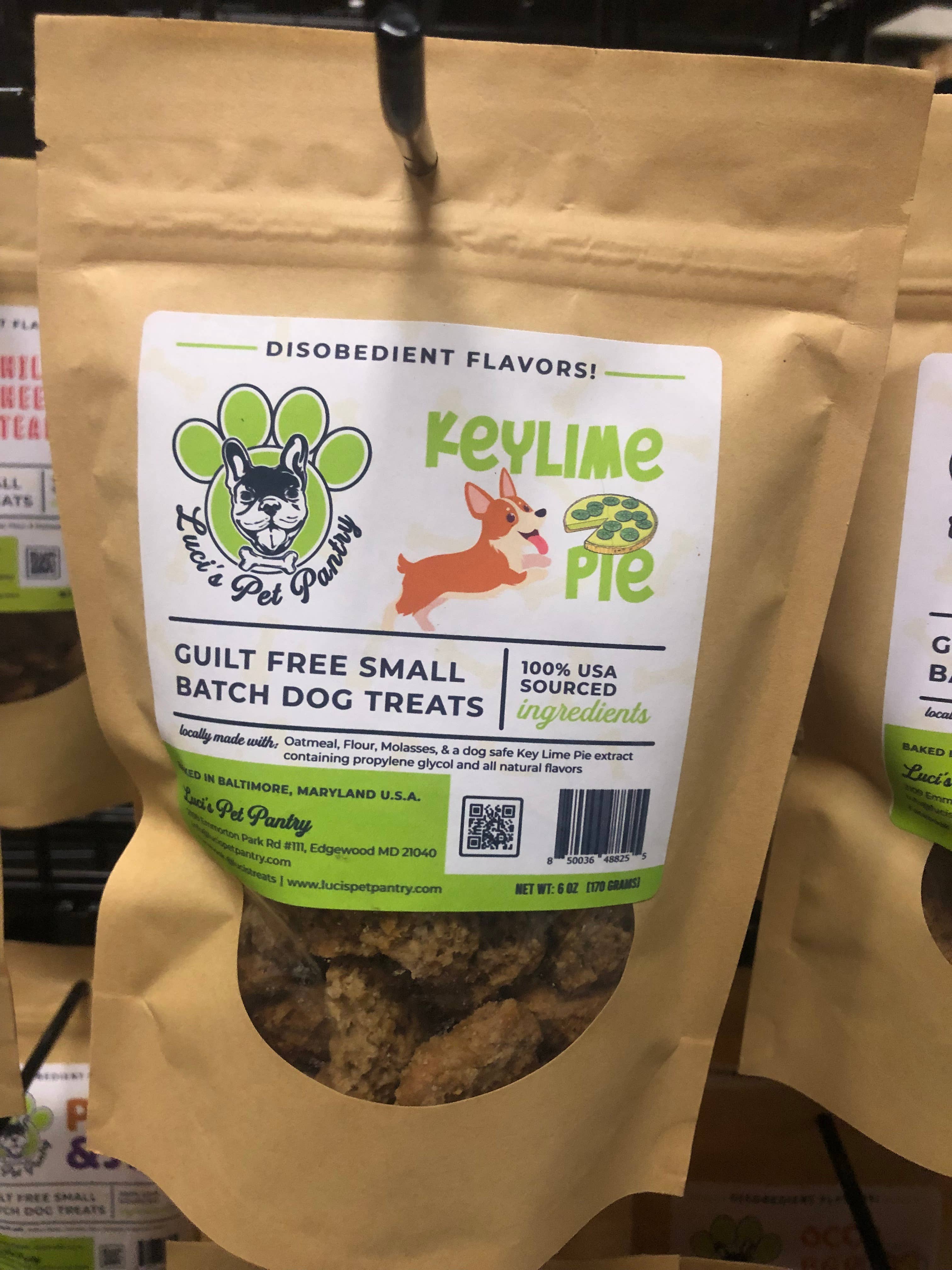 Key Lime Pie Dog Biscuits 6 oz. Treat Pouch