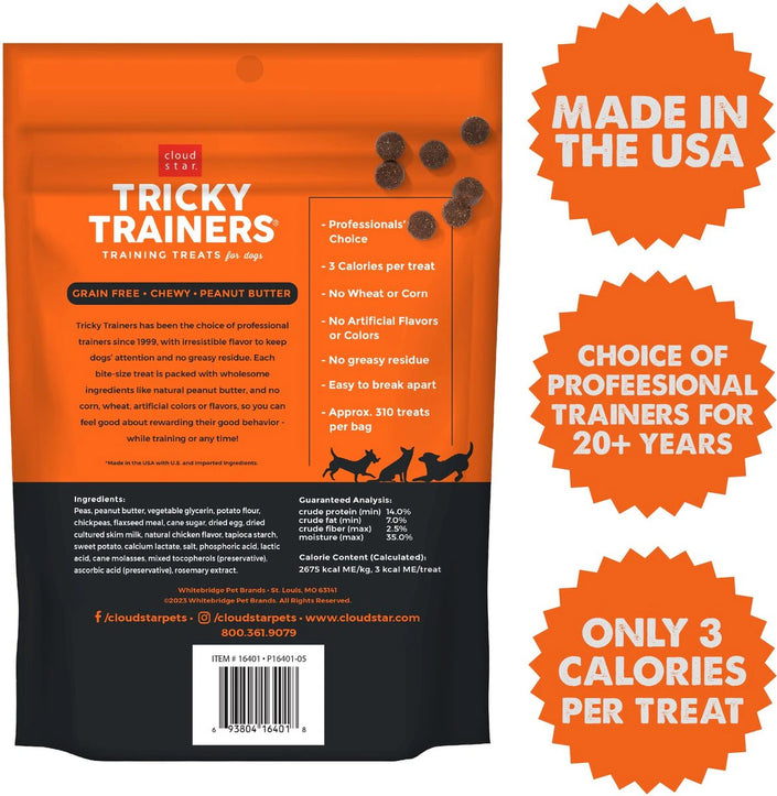 Cloud Star Tricky Trainers Chewy Treats Grain Free 12oz