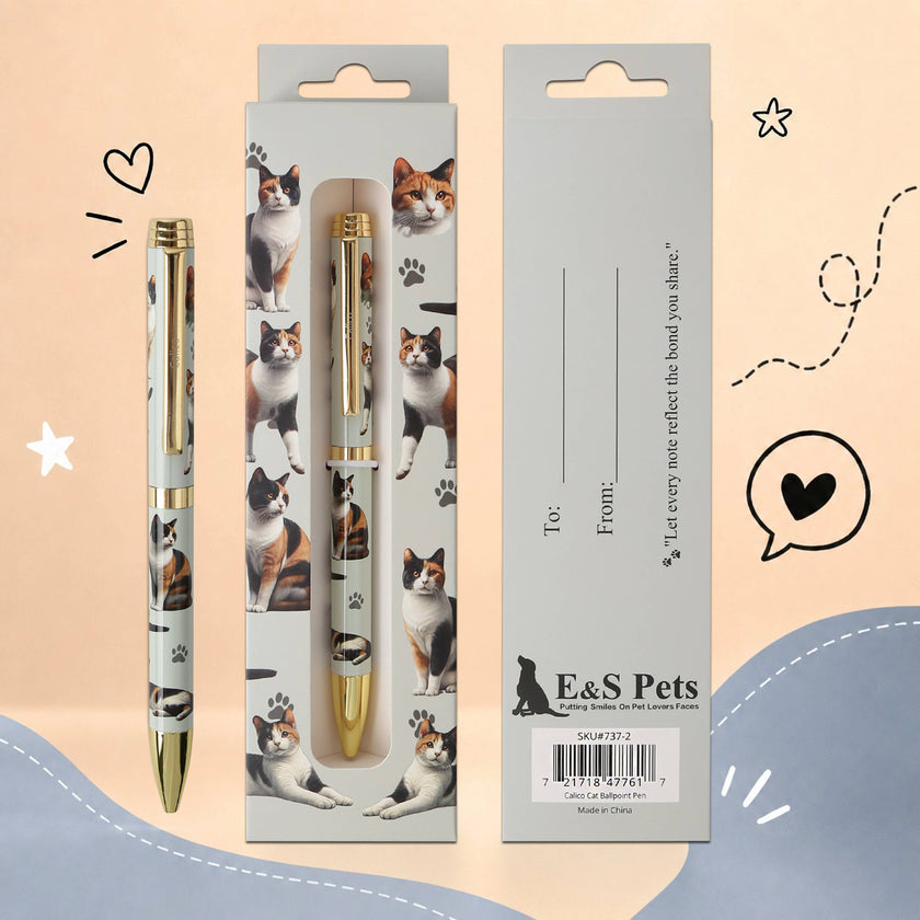 Calico Cat Pet Lover Ballpoint Pens