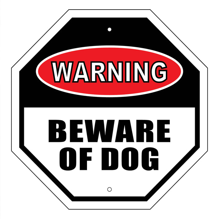 Warning - Beware of Dog Garden Sign
