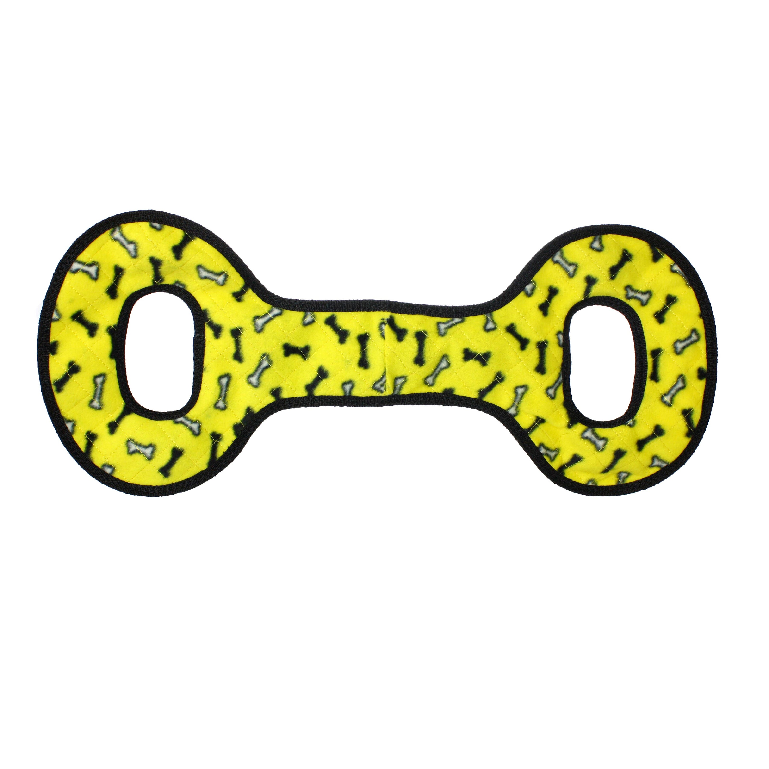Tuffy No Stuff Ultimate Tug-O-War - Yellow, Squeaky Dog Toy