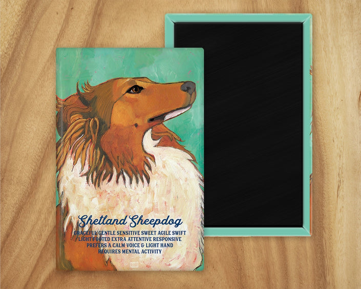 Shetland Sheepdog Profile Magnet UD