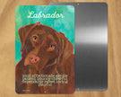 Labrador (Chocolate) -UD Metal Sign