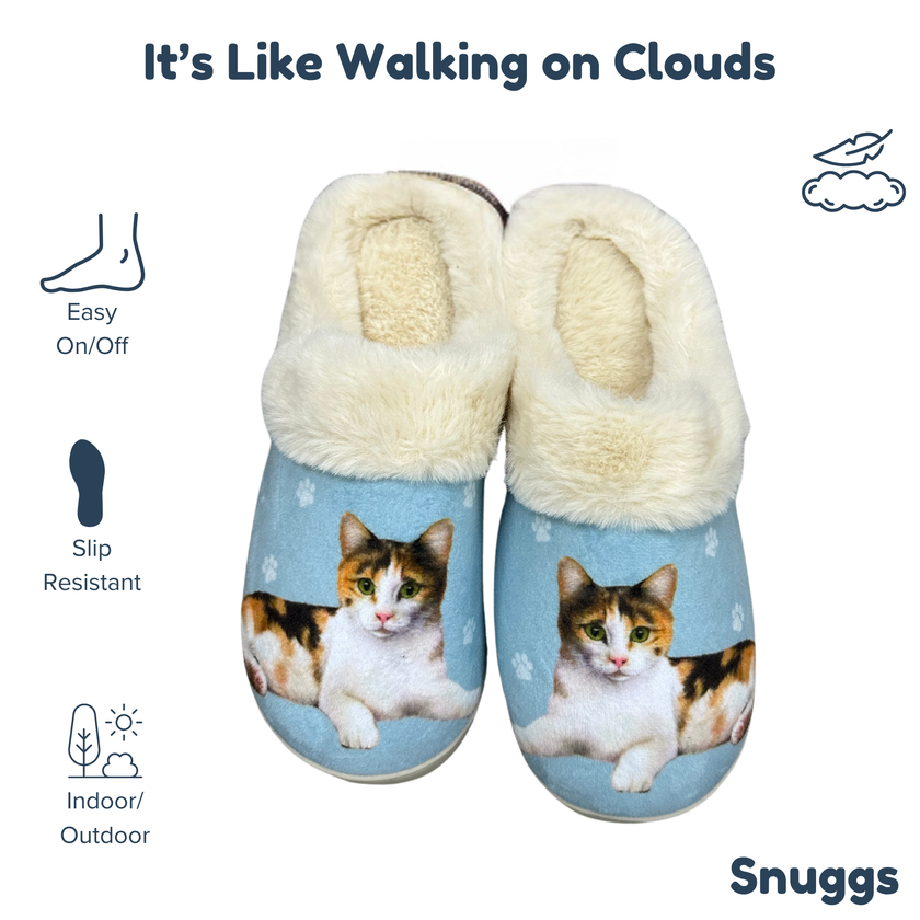 Calico Cat Snuggs Slipper - Comfy - Pet lovers