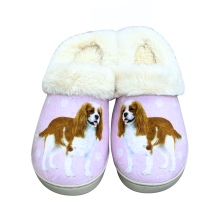 King Charles Cavalier Dog Pet Lovers Comfy Snuggs Slippers
