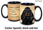 Cocker Spaniel Black/Tan Mug Coffee Cup