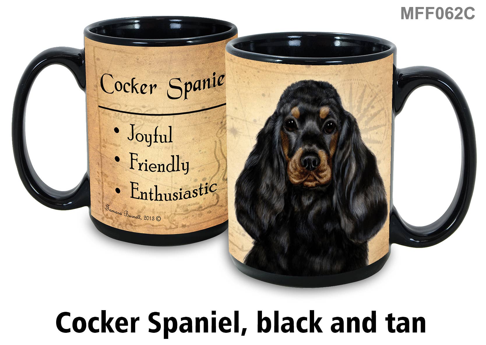 Cocker Spaniel Black/Tan Mug Coffee Cup