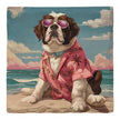 St. Bernard Beach Dog | Drink Coaster