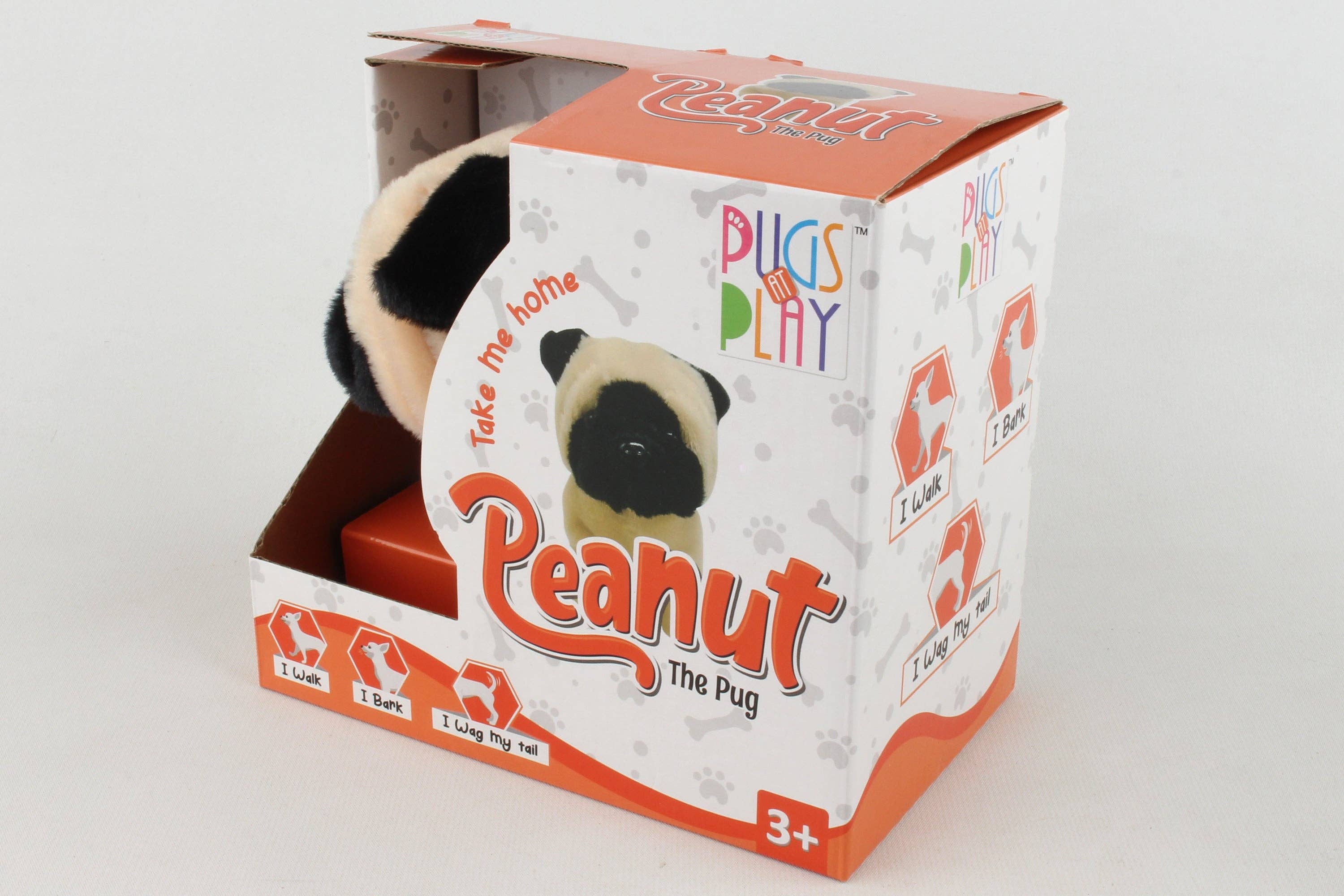 PEANUT the Pug Walking Dog Toy