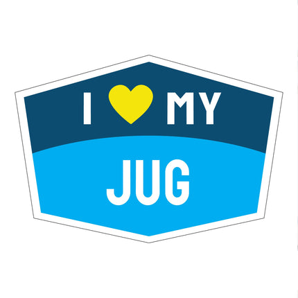 I Love My Jug Hexagon Shaped Magnet