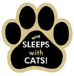 Show off your love for your favorite furry friend with our Sleeps with Cats Paw Magnet! Perfect for your car trunk or any magnetic surface, this adorable paw-shaped magnet features a vibrant image of your favorite dog or cat breed saying. Made from durable, weather-resistant materials, it’s designed to withstand the elements while adding a touch of personality to your vehicle or home. 