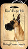 Travel in Style with Our Great Dane Fawn Crop Luggage Tag