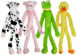 Multipet Minipet Swingin' Slevin Plush Dog Toy Asst. 12