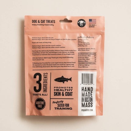 Polkadog Salmon Says Training Bits Crunchy Dog & Cat Treats