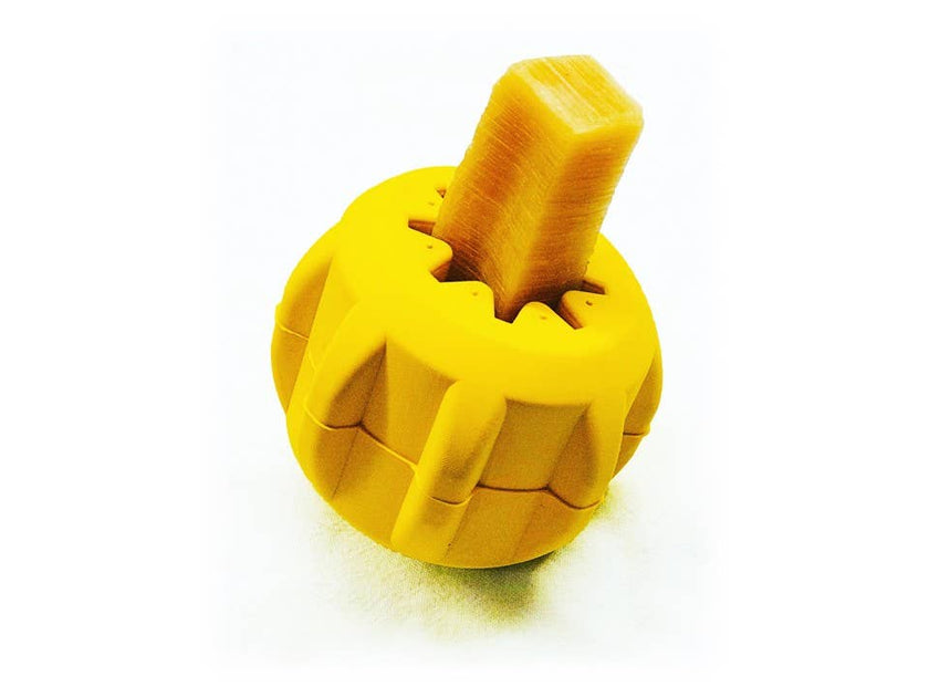 SP ID Gear - Dog Chew Toy - Treat Pocket- Large - Yellow