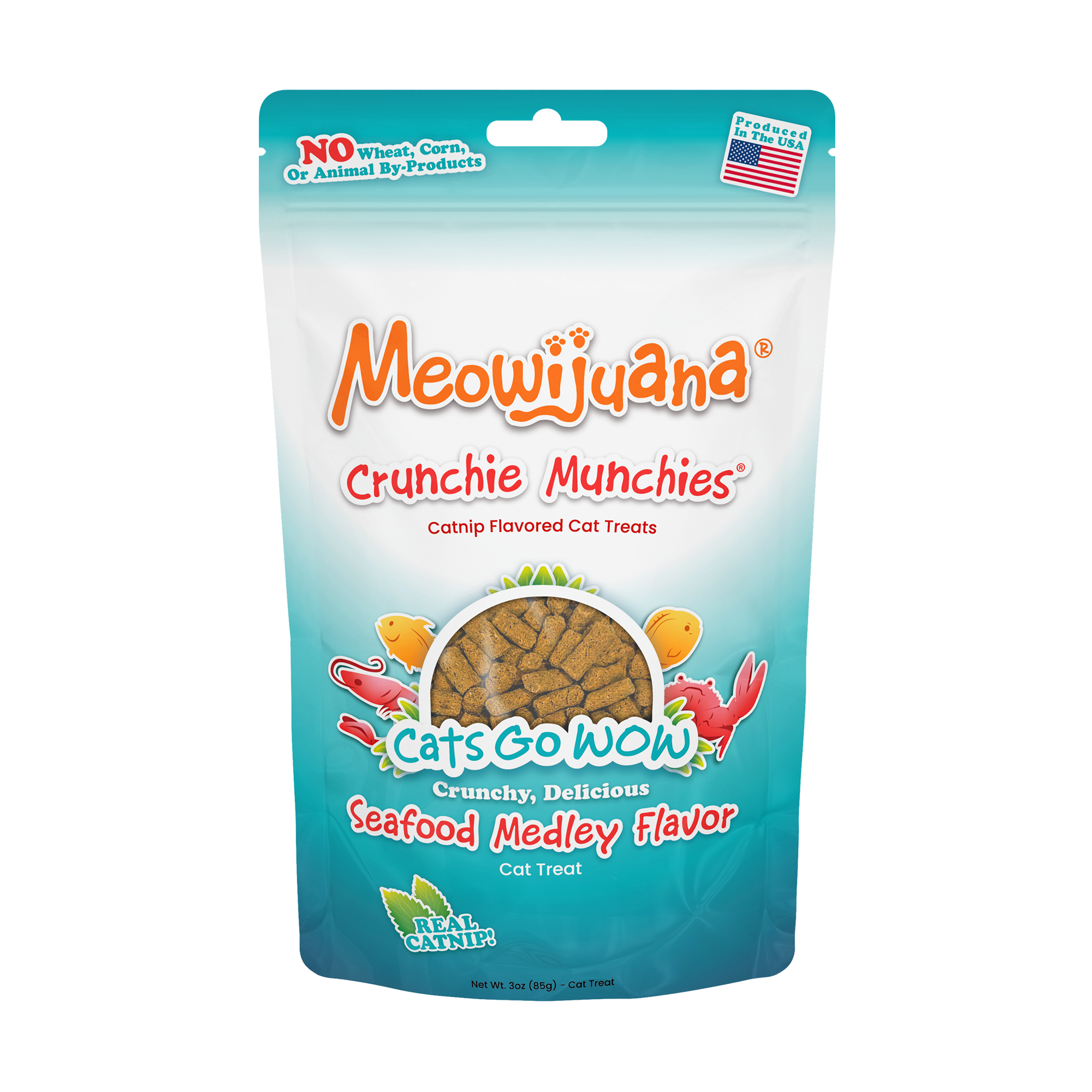 Cat Treat Crunchie Munchies Seafood Medley Treats