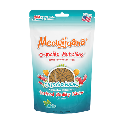 Cat Treat Crunchie Munchies Seafood Medley Treats
