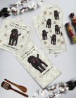 Labradoodle, oven mitt set