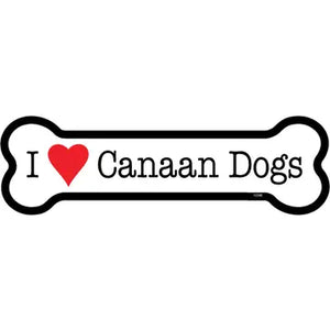 Canaan Dog - Bone Shaped Magnet