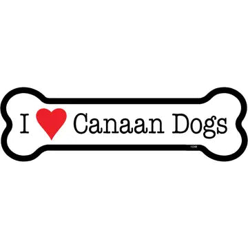 Canaan Dog - Bone Shaped Magnet