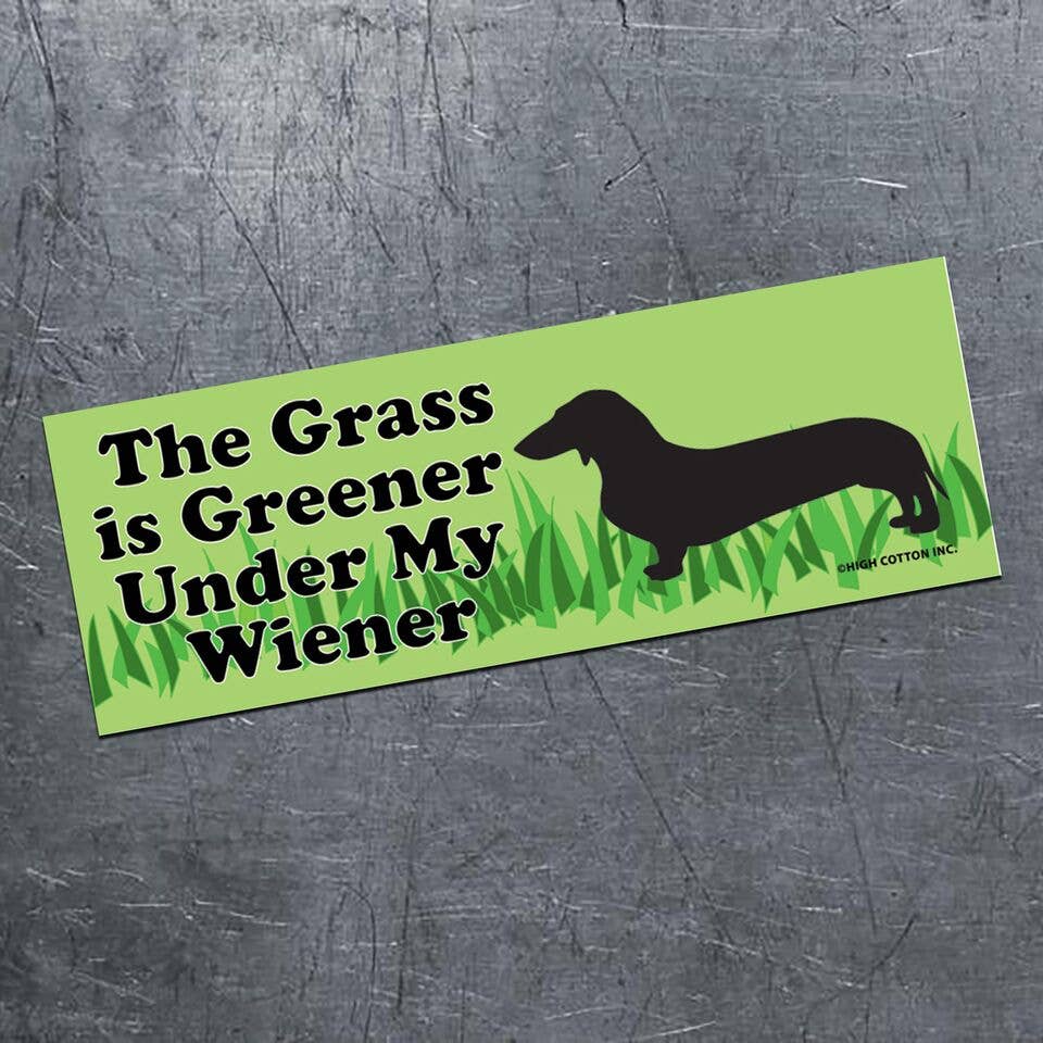 Grass Is Greener Car Magnet