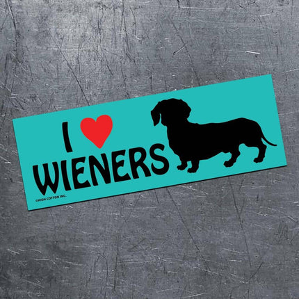 I Heart Wieners Car Magnet