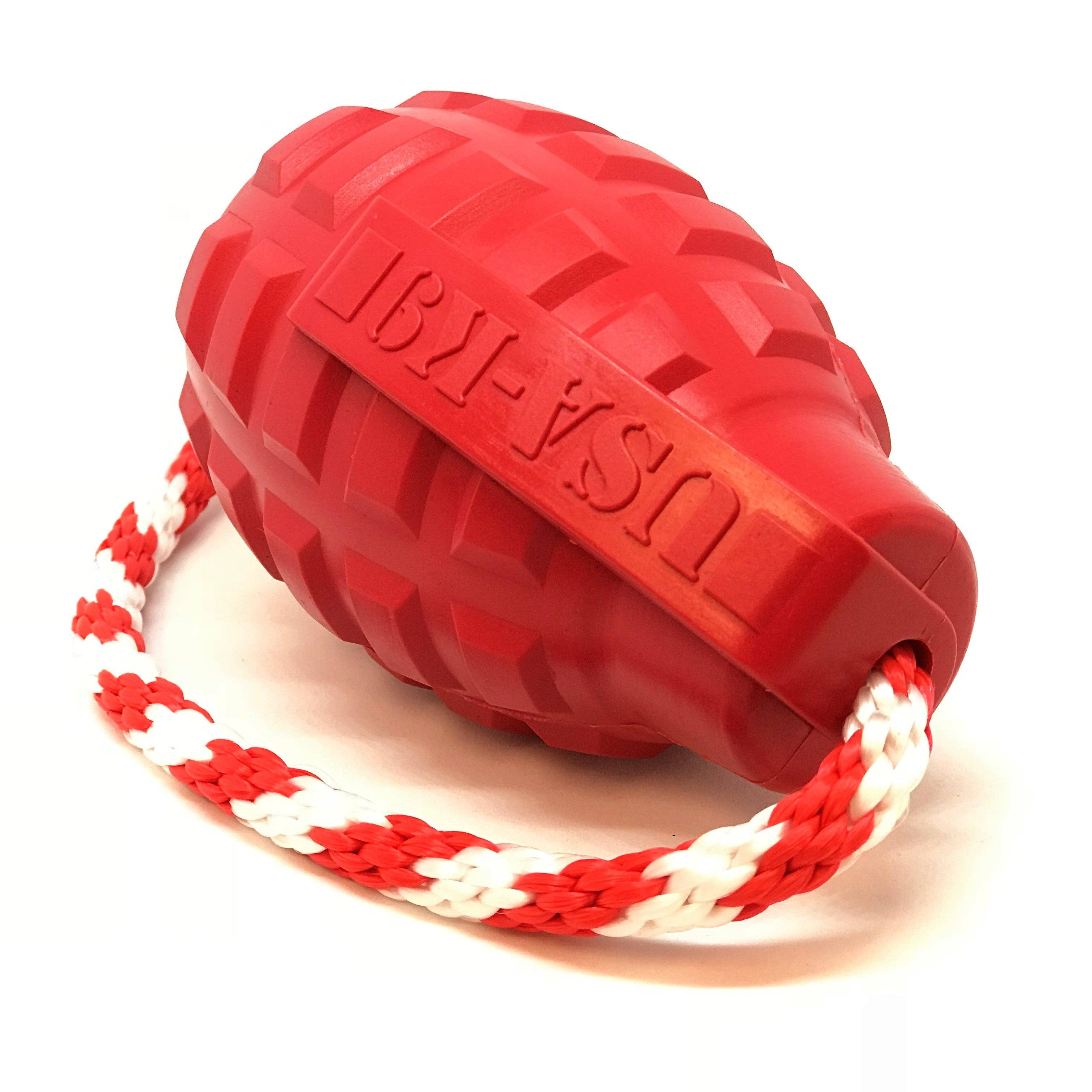 USA-K9 Grenade Rubber Dog Chew Toy K9 Handler Reward Dog Toy