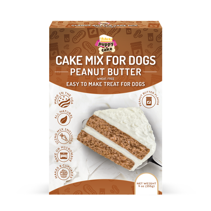 Puppy Cake Mixes with Icing