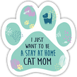 Show off your love for your favorite furry friend with our Stay at Home Cat Mom Paw Magnet! Perfect for your car trunk or any magnetic surface, this adorable paw-shaped magnet features a vibrant image of your favorite dog or cat breed saying. Made from durable, weather-resistant materials, it’s designed to withstand the elements while adding a touch of personality to your vehicle or home. 