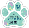 Show off your love for your favorite furry friend with our Stay at Home Cat Mom Paw Magnet! Perfect for your car trunk or any magnetic surface, this adorable paw-shaped magnet features a vibrant image of your favorite dog or cat breed saying. Made from durable, weather-resistant materials, it’s designed to withstand the elements while adding a touch of personality to your vehicle or home. 