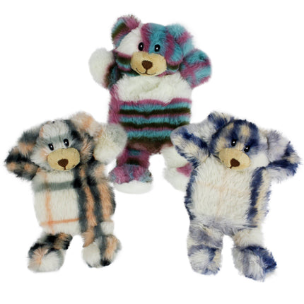 Multipet Minipet Berman Bears Plush Dog Toy Asst. Colors 7