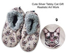 Silver Tabby Slippers