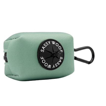 Dog Waste Bag Holder Sage With Clasp