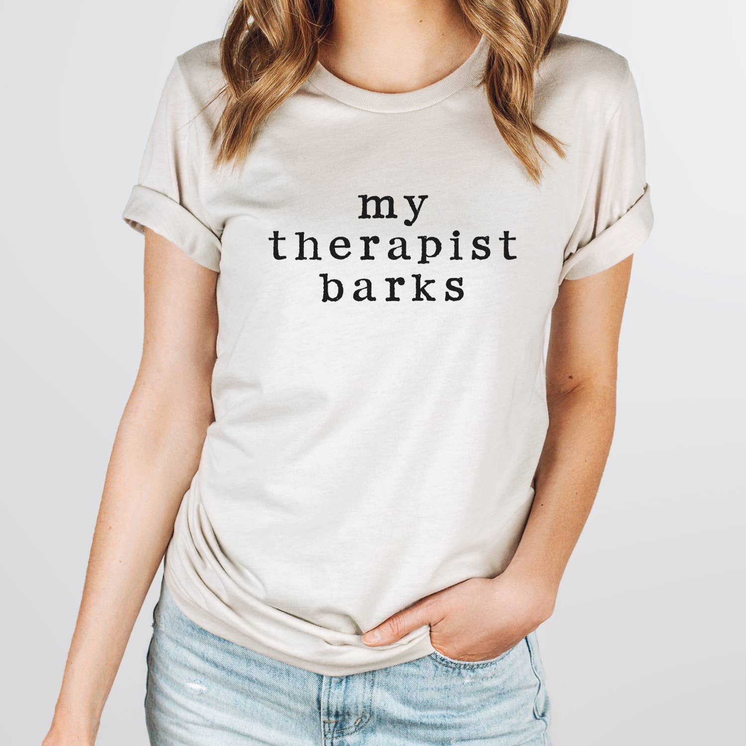 My Therapist Barks Graphic Tee T-Shirt