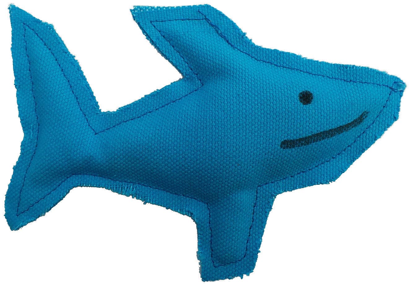 Blue Catnip Shark Cat Toy