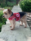 Cool Mesh Dog Harness - Hawaiian Hibiscus Red