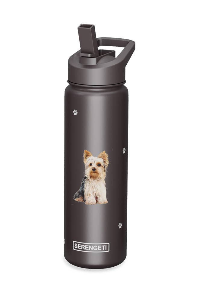 Yorkie Stainless Steel Water Bottle 24 Oz. Serengeti