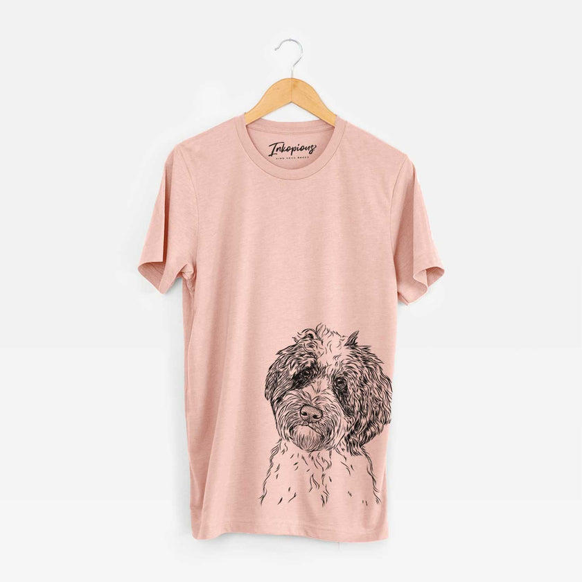 *Rooney the Aussiedoodle - Bella Canvas Unisex Crewneck: Heather Sage / Bare (No Glasses) / Medium