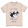 Shih Tzu Black & White Dog Tee Shirt Unisex
