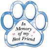 Show off your love for your favorite furry friend with our In Memory of my Best Friend Paw Magnet! Perfect for your car trunk or any magnetic surface, this adorable paw-shaped magnet features a vibrant image of your favorite dog or cat breed saying. Made from durable, weather-resistant materials, it’s designed to withstand the elements while adding a touch of personality to your vehicle or home. 