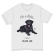 Labrador Black Dog Tee Shirt Unisex