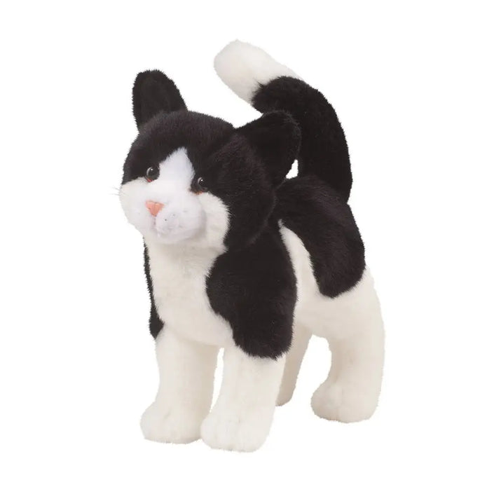 Black and White Cat Plush Cat Stuffed Animal 