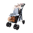 Double Decker Pet Bus, Foldable Two Dog-Cat Stroller