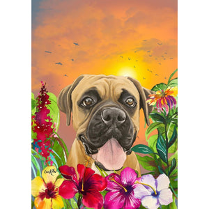 Boxer (Tropical) Large Flag